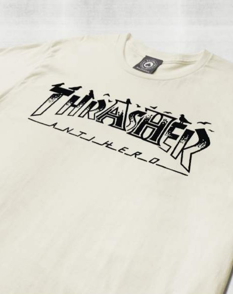 Thrasher Antihero T-Shirt Pigeon Mag Natural