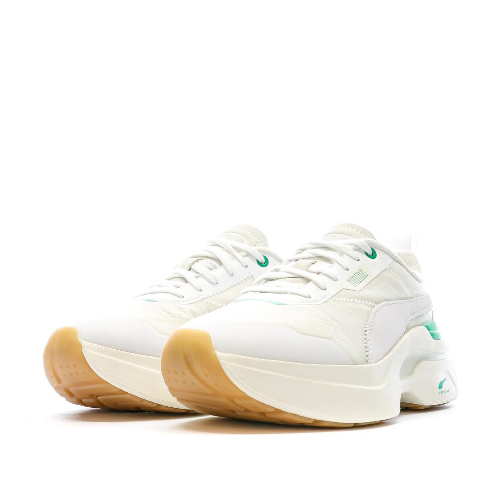 Puma Baskets Écru/Vert Femme PUMA Kosmo Rider