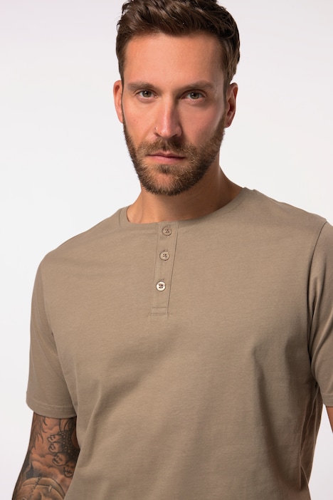 Henley, Basic, Knopfleiste, Halbarm