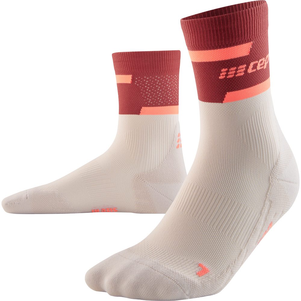 CEP The Run Mid Cut V4 Socken Damen red