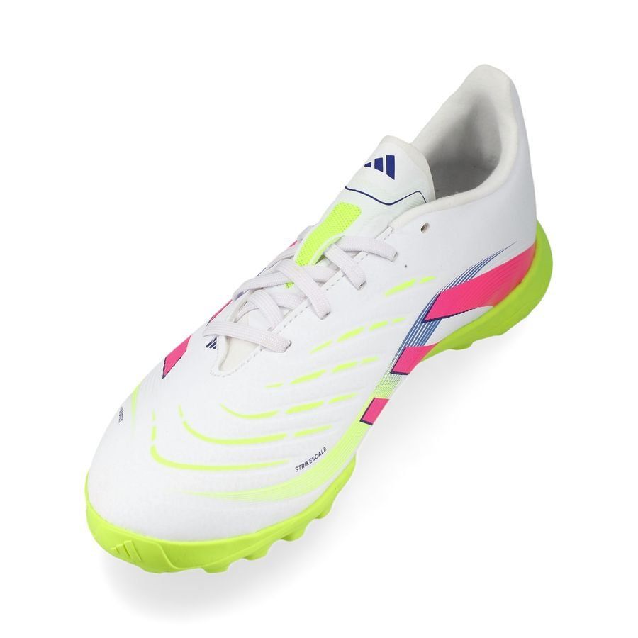adidas Predator League TF Celestial Victory - Blanc/Lucid Pink/Lucid Lemon Enfant