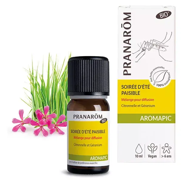 Pranarom Aromapic Synergies Pour Diffuseur Soirée d'Eté Paisible Bio 10ml