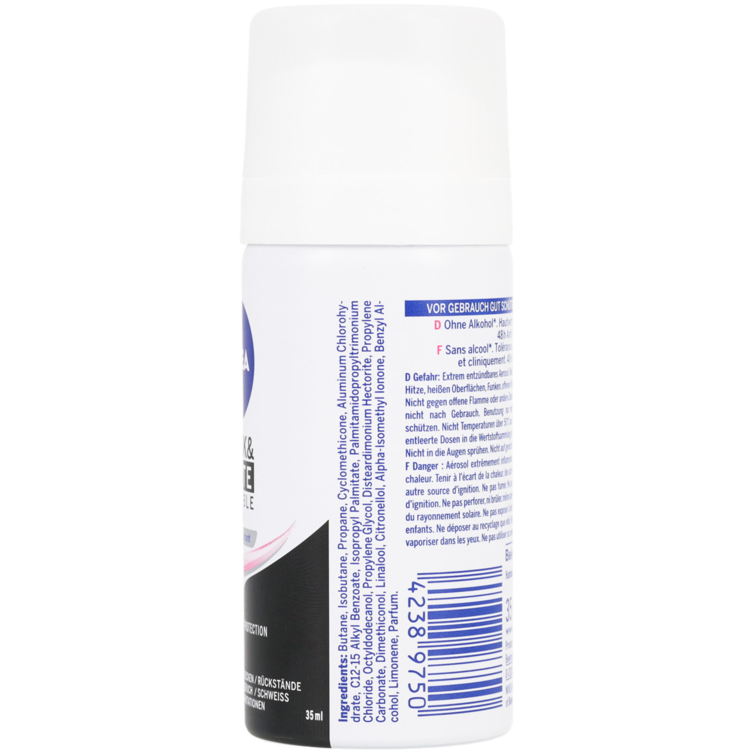 Nivea Deo Black & White Invisible Clear Spray Female
