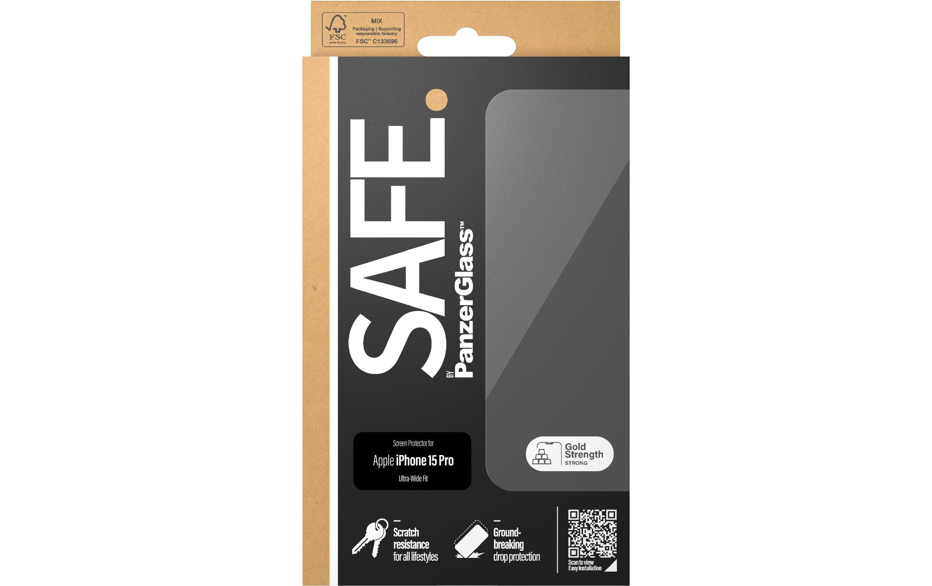 Displayschutz Ultra Wide Fit iPhone 15 ProDisplay-Schutzfolie für das Apple iPhone 15 Pro