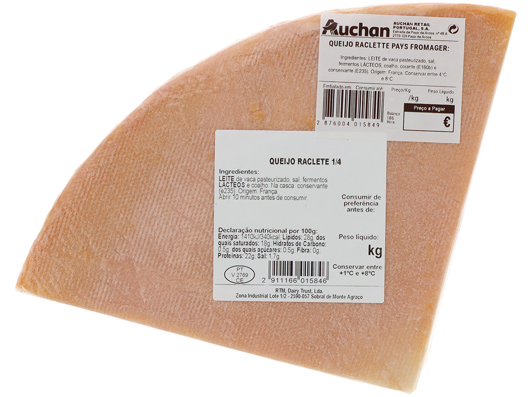 QUEIJO RACLETTE PAYS FROMAGER KG