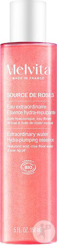 Melvita Source De Roses Eau Extraordinaire Essence Hydra-Repulpante Flacon 150ml