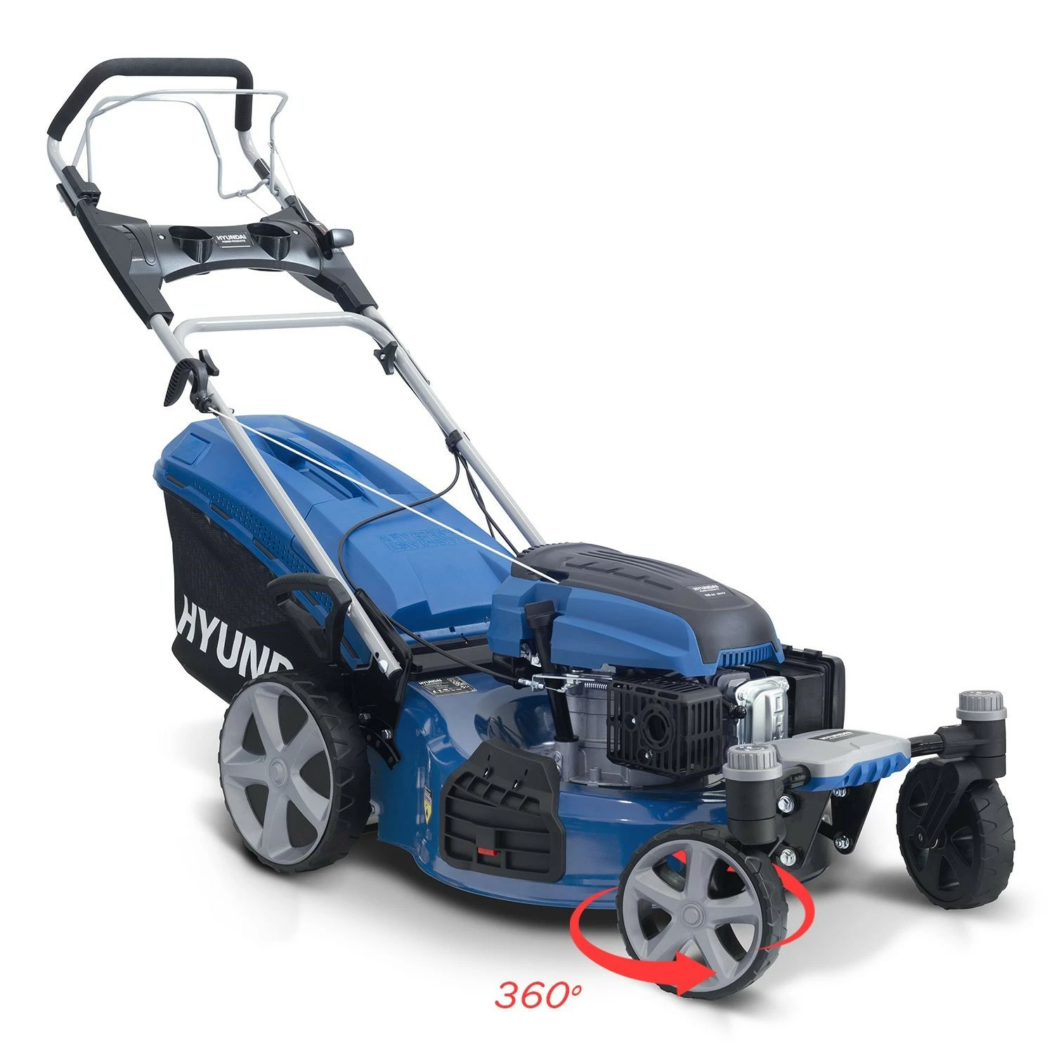Hyundai 57026 Benzine grasmaaier – 196cc – 4-takt – elektrische start – Zero-Turn wielen