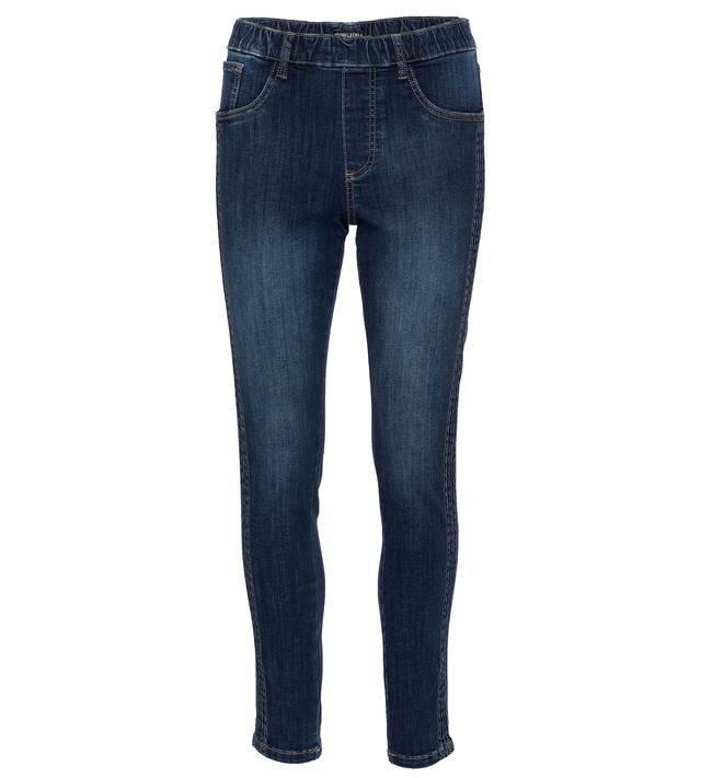 Schlupfjeans mit Biesen