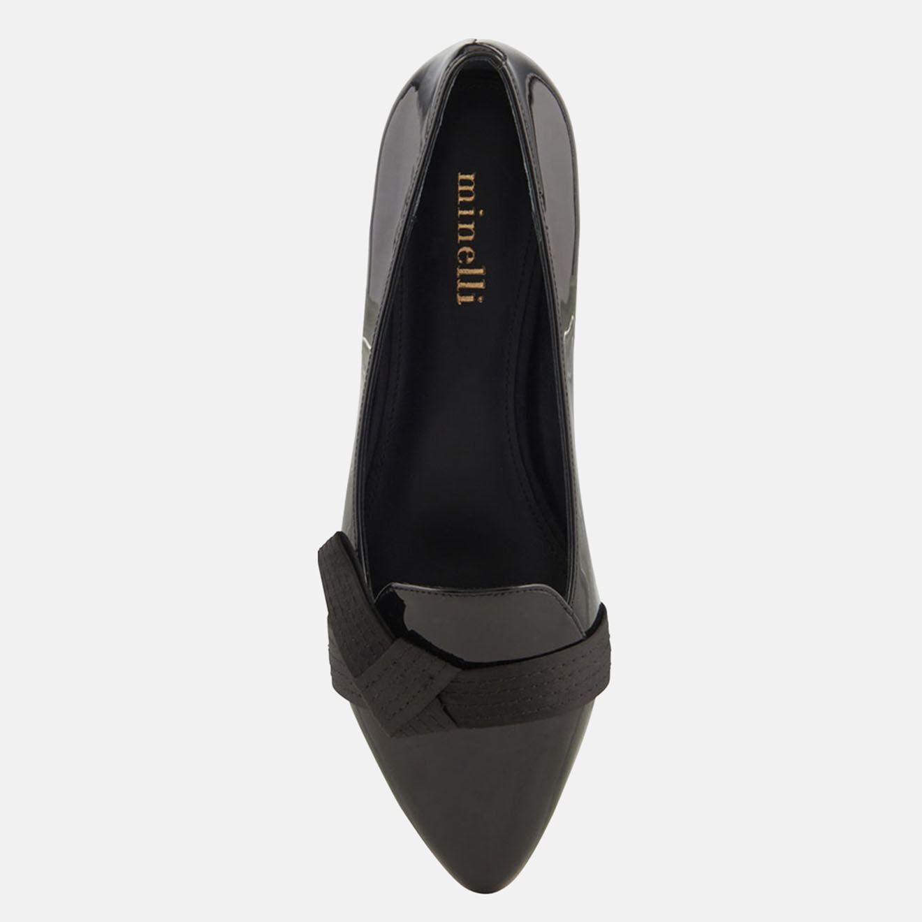 Minelli Ballerines en Cuir verni Serena noires