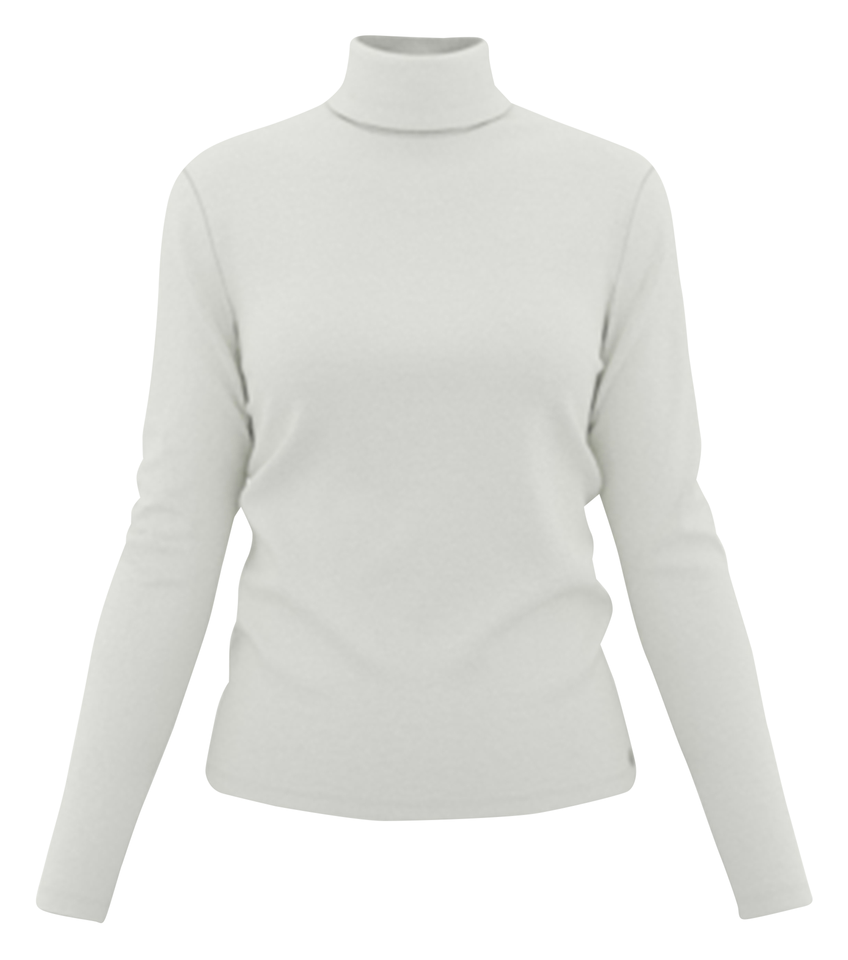 Tee-shirt col roulé en coton | Blanc