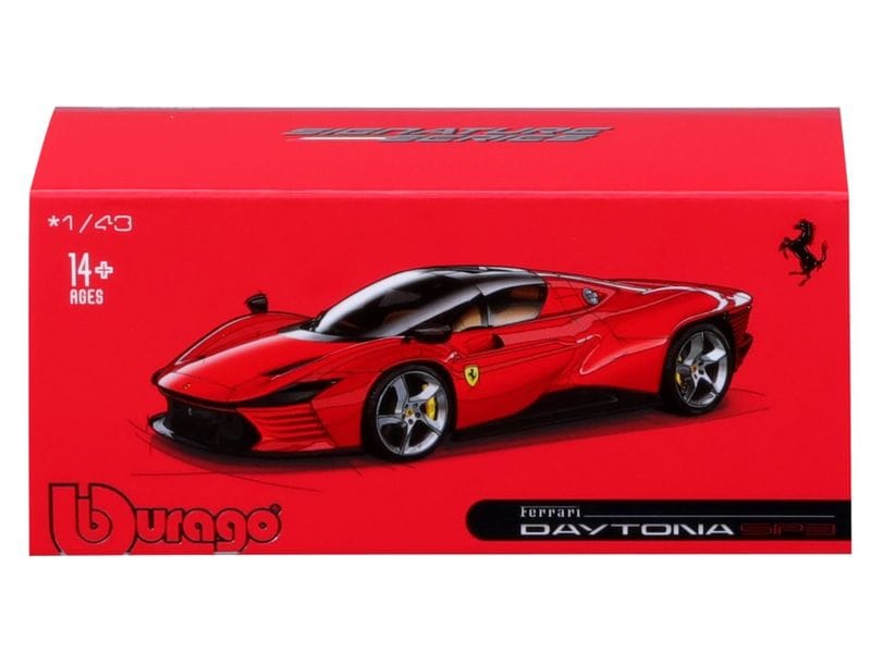 BBurago Ferrari Daytona SP3 Rot 1:43 Sammlermodell im Massstab 1:43
