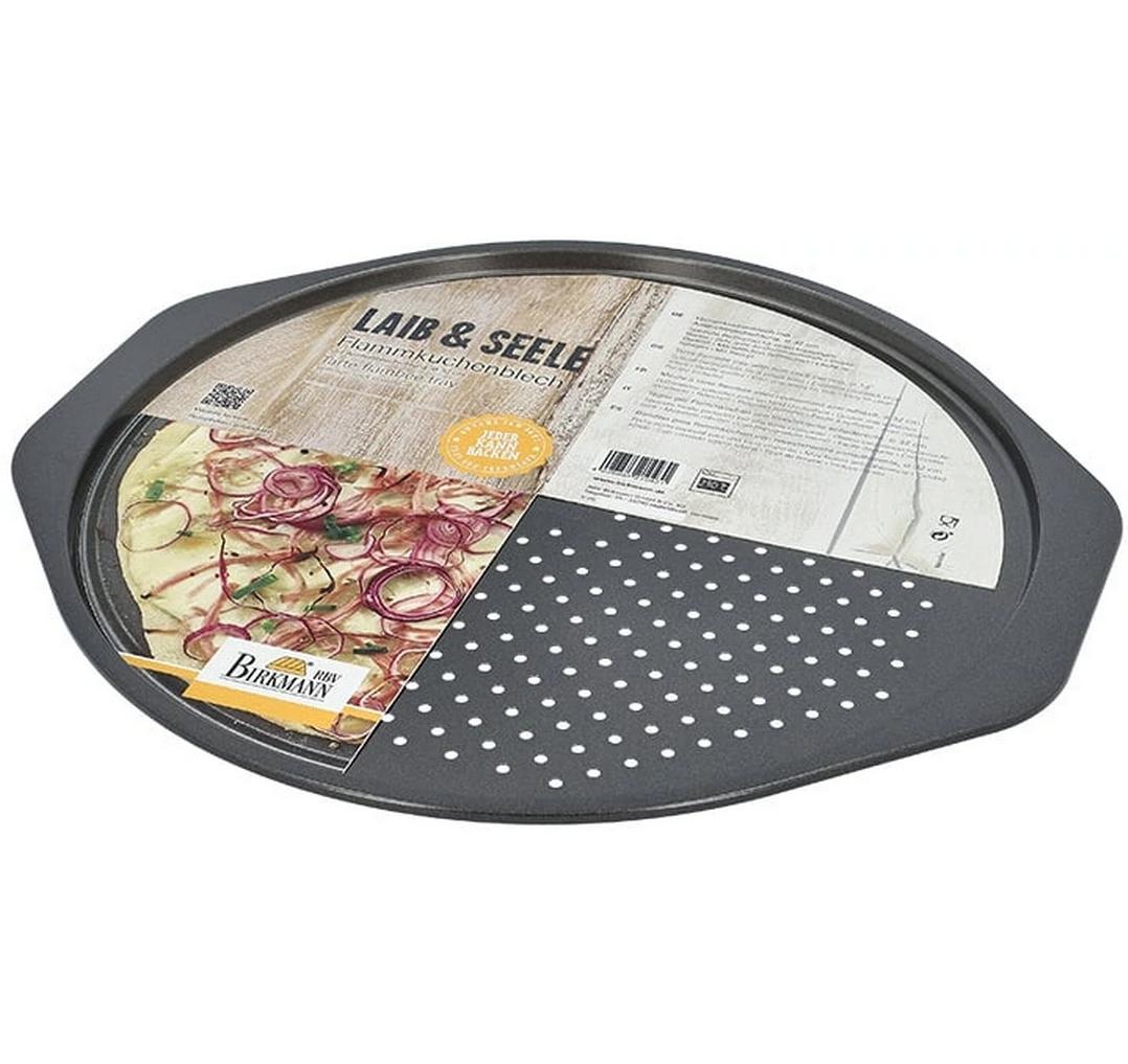 Pizzablech Laib und Seele 34.7 cm x 37.5 cmFlammkuchenblech für grosse Backergebnisse