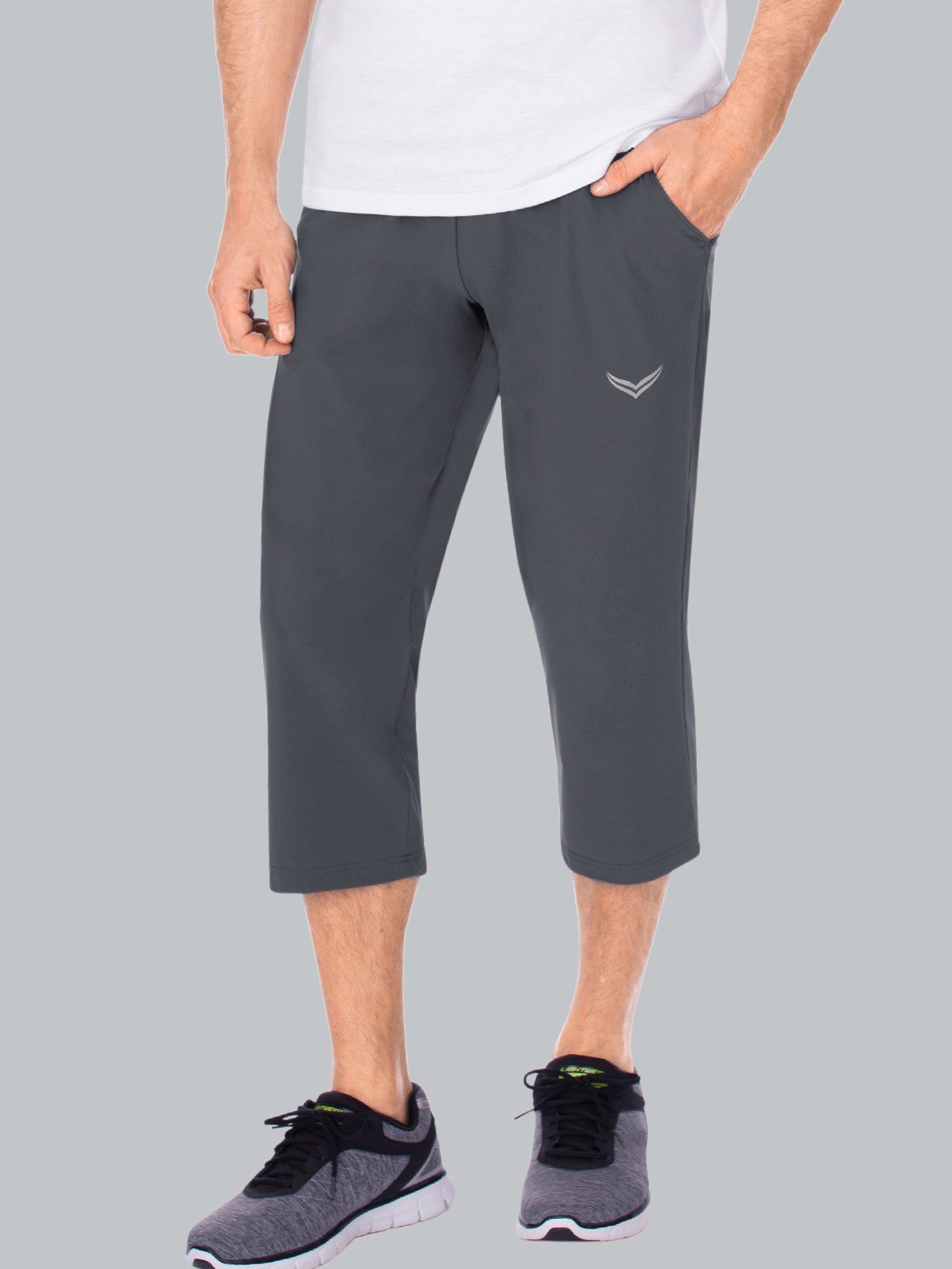 3/4-Hose mit Kordelzug Anthrazit