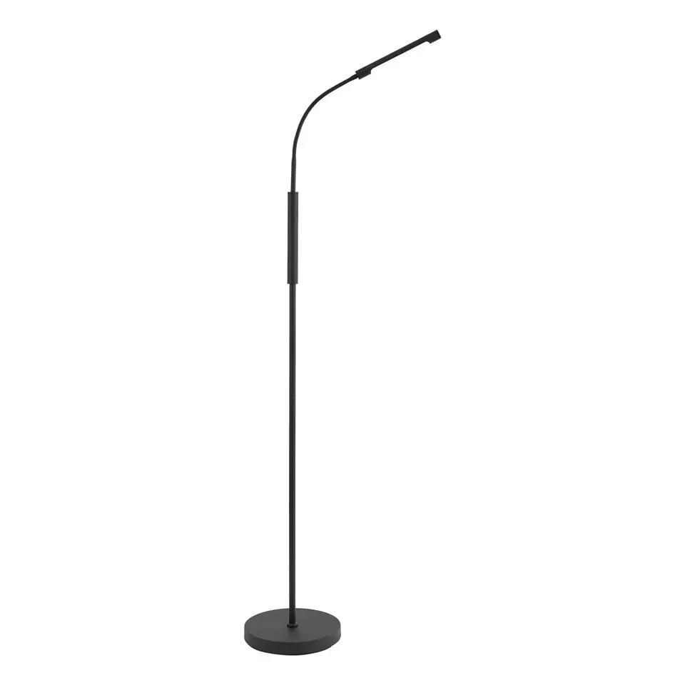 Qazqa vloerlampen statler zwart geïntegreerde led