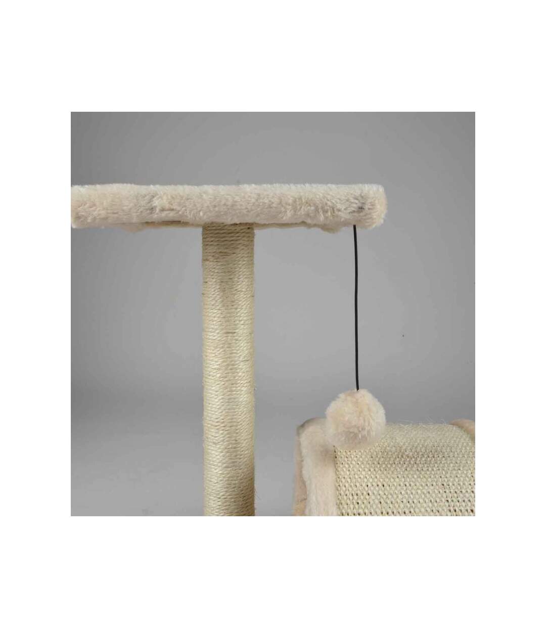 Paris Prix - Arbre à Chat Avec Tunnel 1 Plateforme 38cm écru