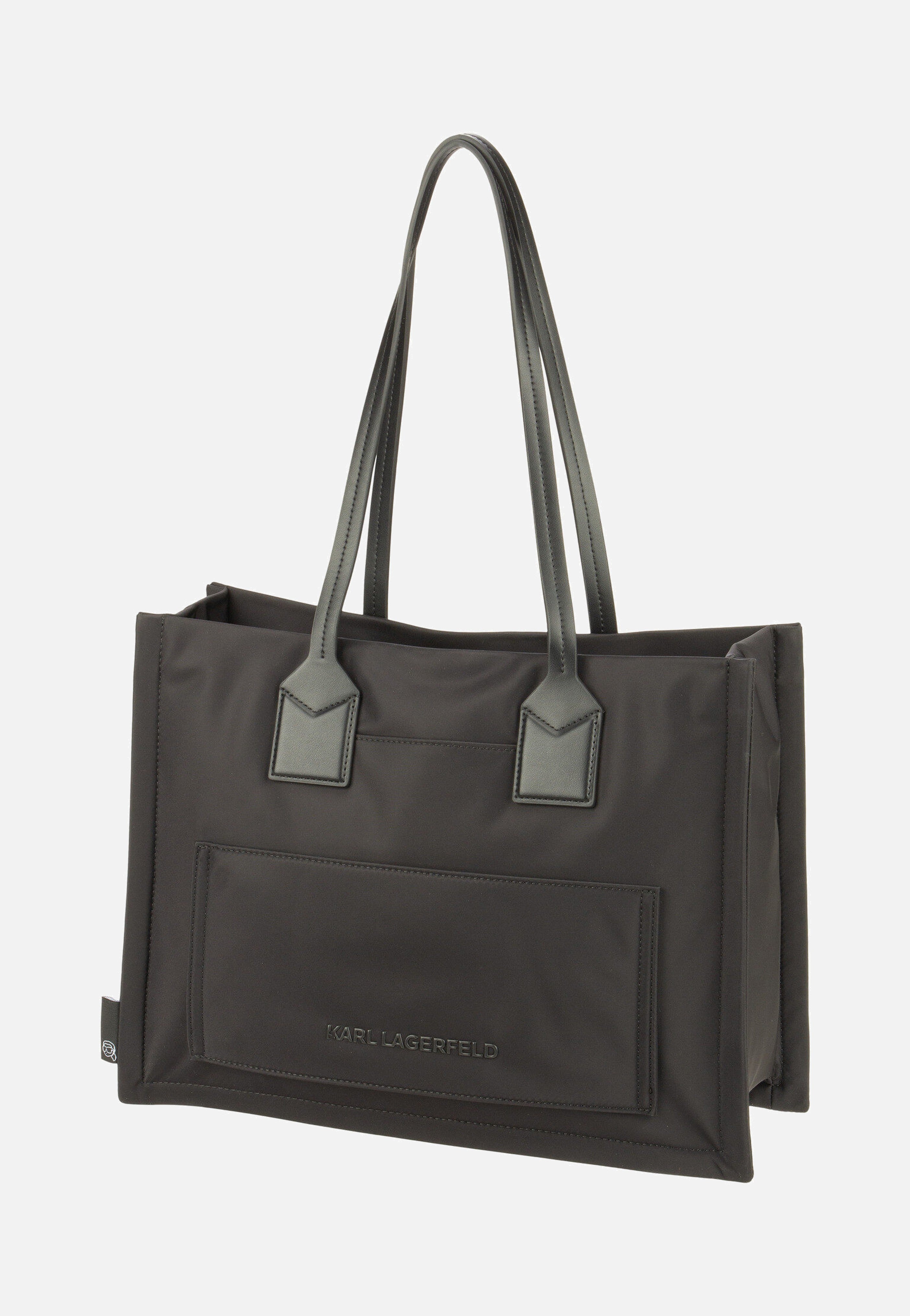 Ikon Nylon outl MD Square 30175 Black - Shopper