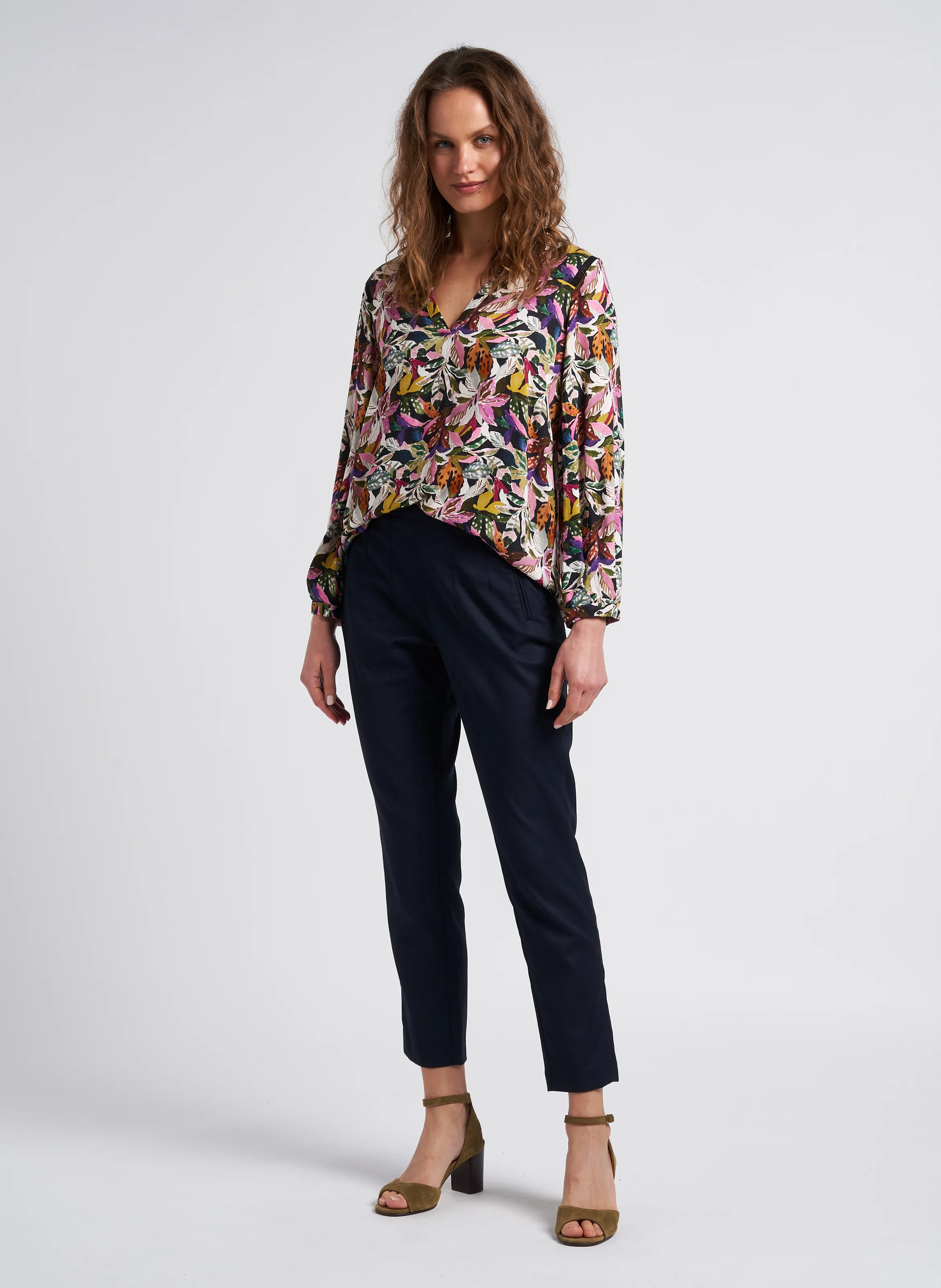 PETUNIA - Pantalon droit| Bleu