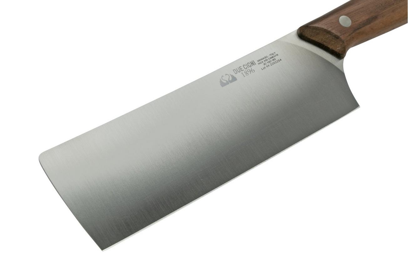 Due Cigni 1896, 2C1021NO nakiri 16.5 cm, walnoothout