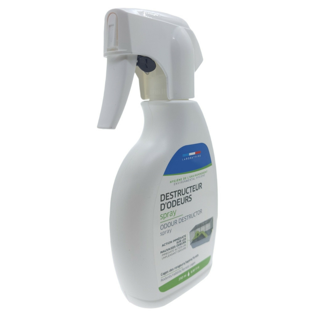 Spay destructeur d'odeur 250 ml pour cage rongeurs