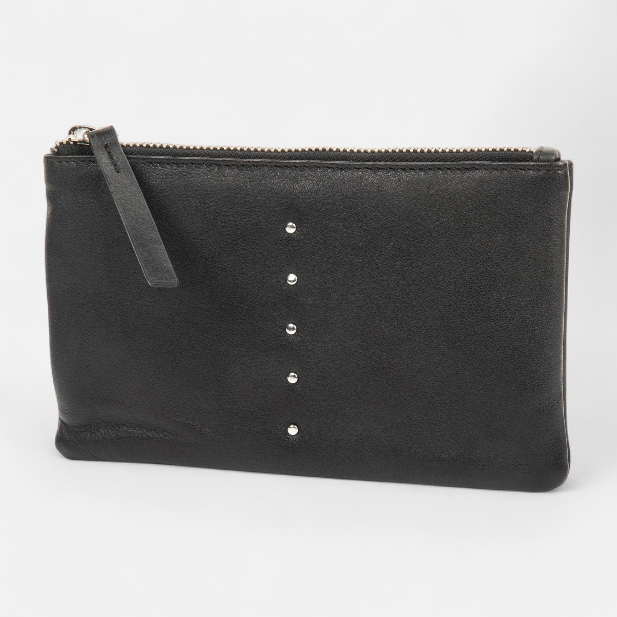 Petite maroquinerie en cuir noir