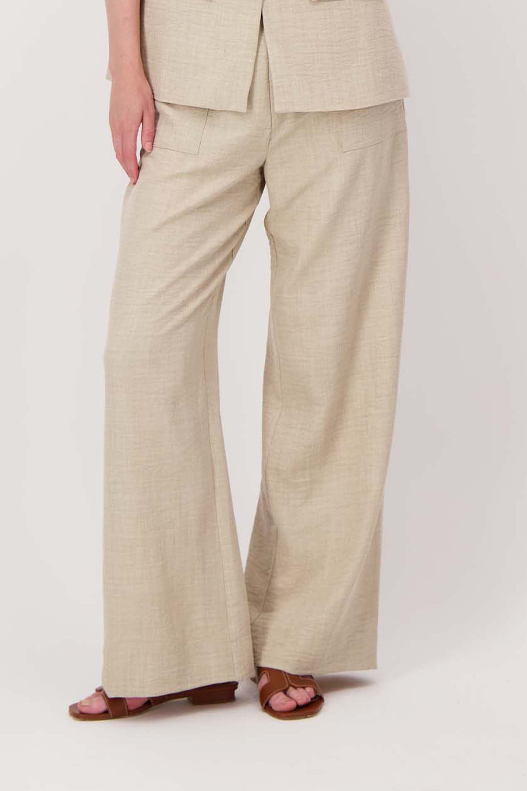 losvallende broek  met stretch