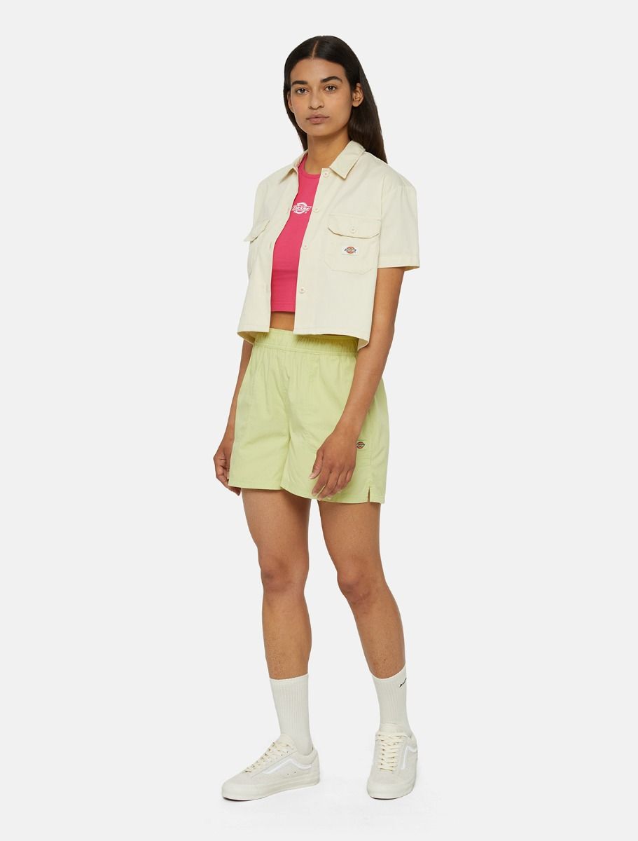 Dickies SS Cropped Work Shirt Whitecap Grey
