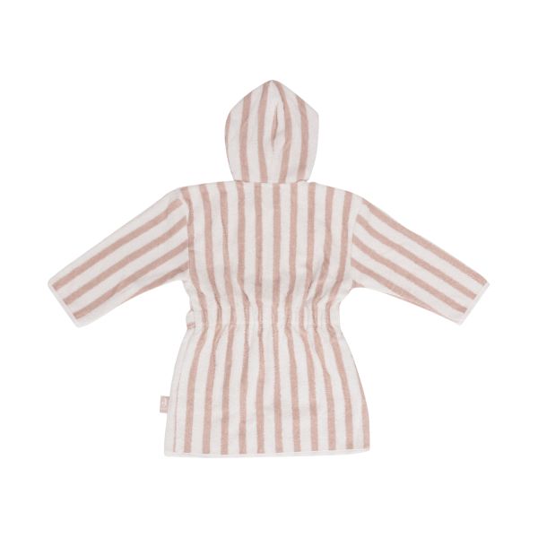 Jollein Badjas Stripe Terry Olive Green GOTS 3-4 Jaar
