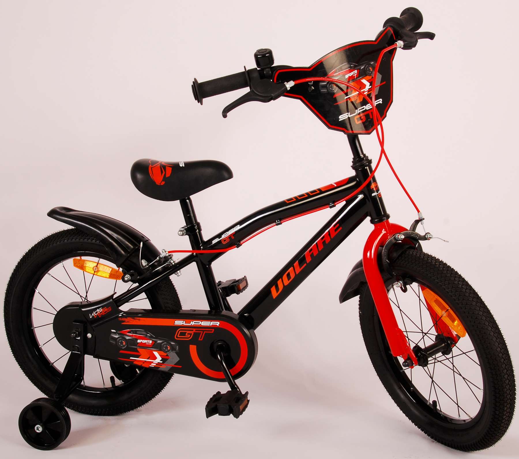 Kinderfahrrad Super GT Fahrrad für Jungen 16 Zoll Kinderrad in Rot