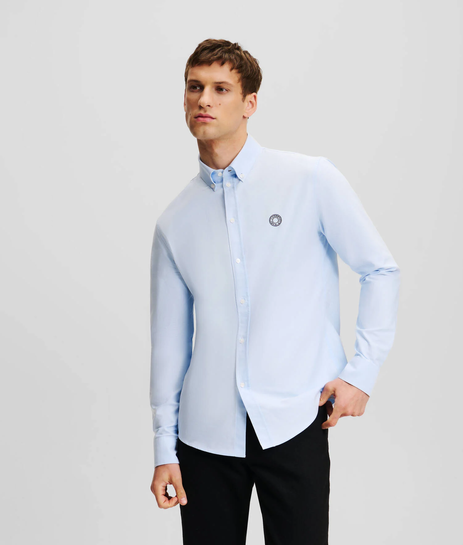CHEMISE OXFORD AVEC LOGO ROND