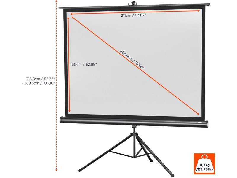 Celexon Stativleinwand Eco 211x160cm 4:3 Stativleinwand Economy 211 x 160 cm