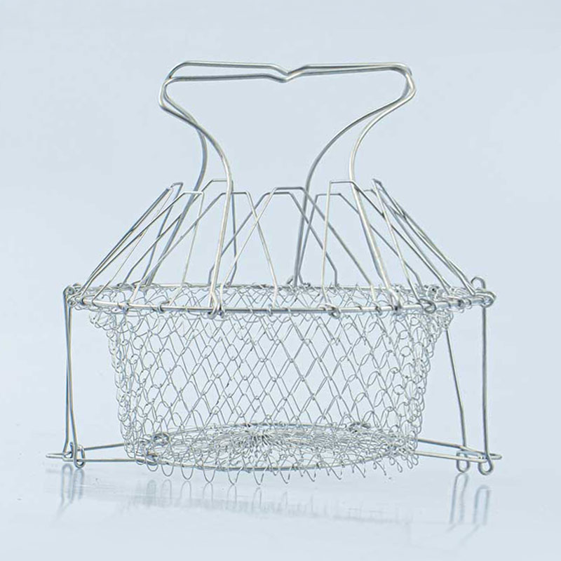Panier à salade pliable en inox