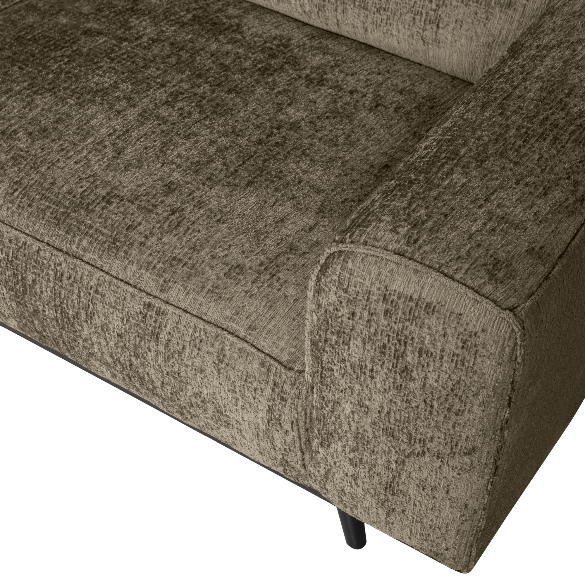 Hoekbank Statement Statement Hoekbank Links - Structure Velvet - Bonsai