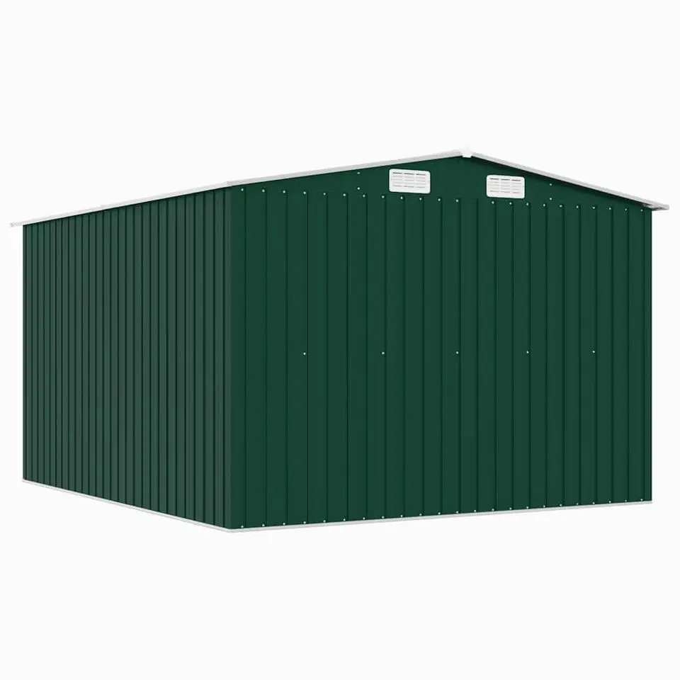vidaXL - Tuinschuur - Groen - Staal