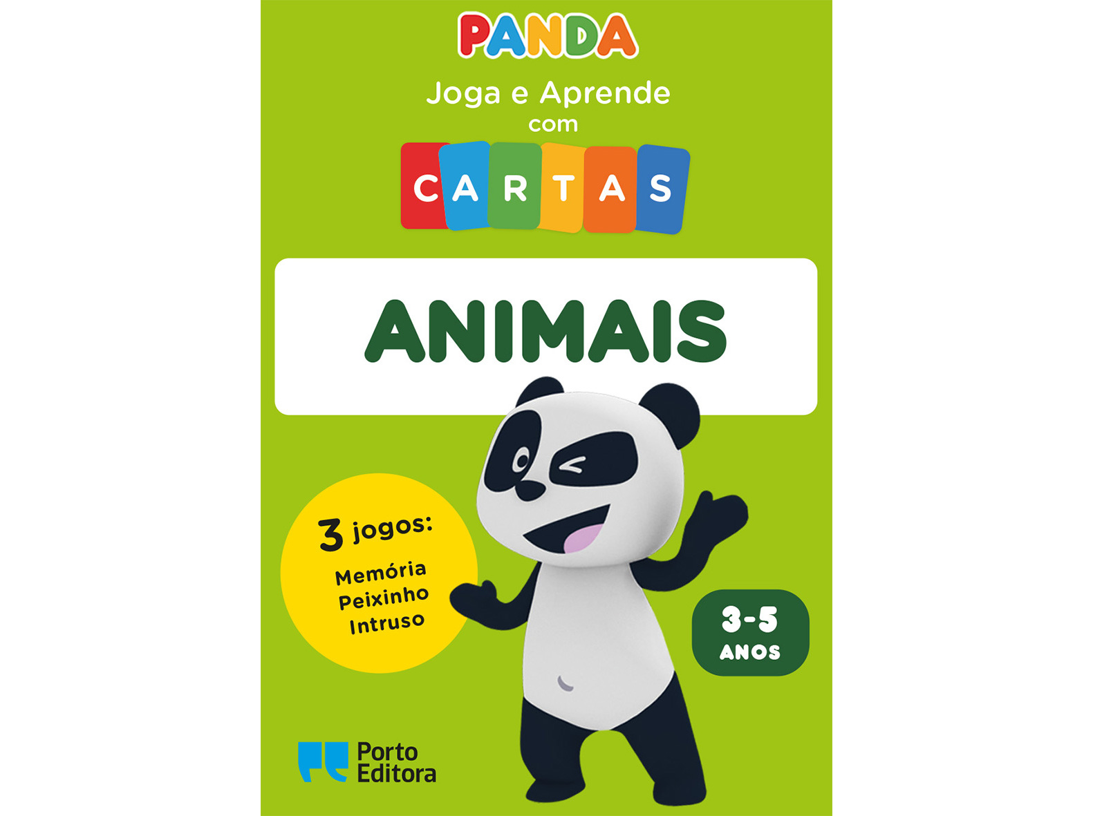 LIVRO CANAL PANDA JOGA E APRENDE C CARTAS ANIMAIS