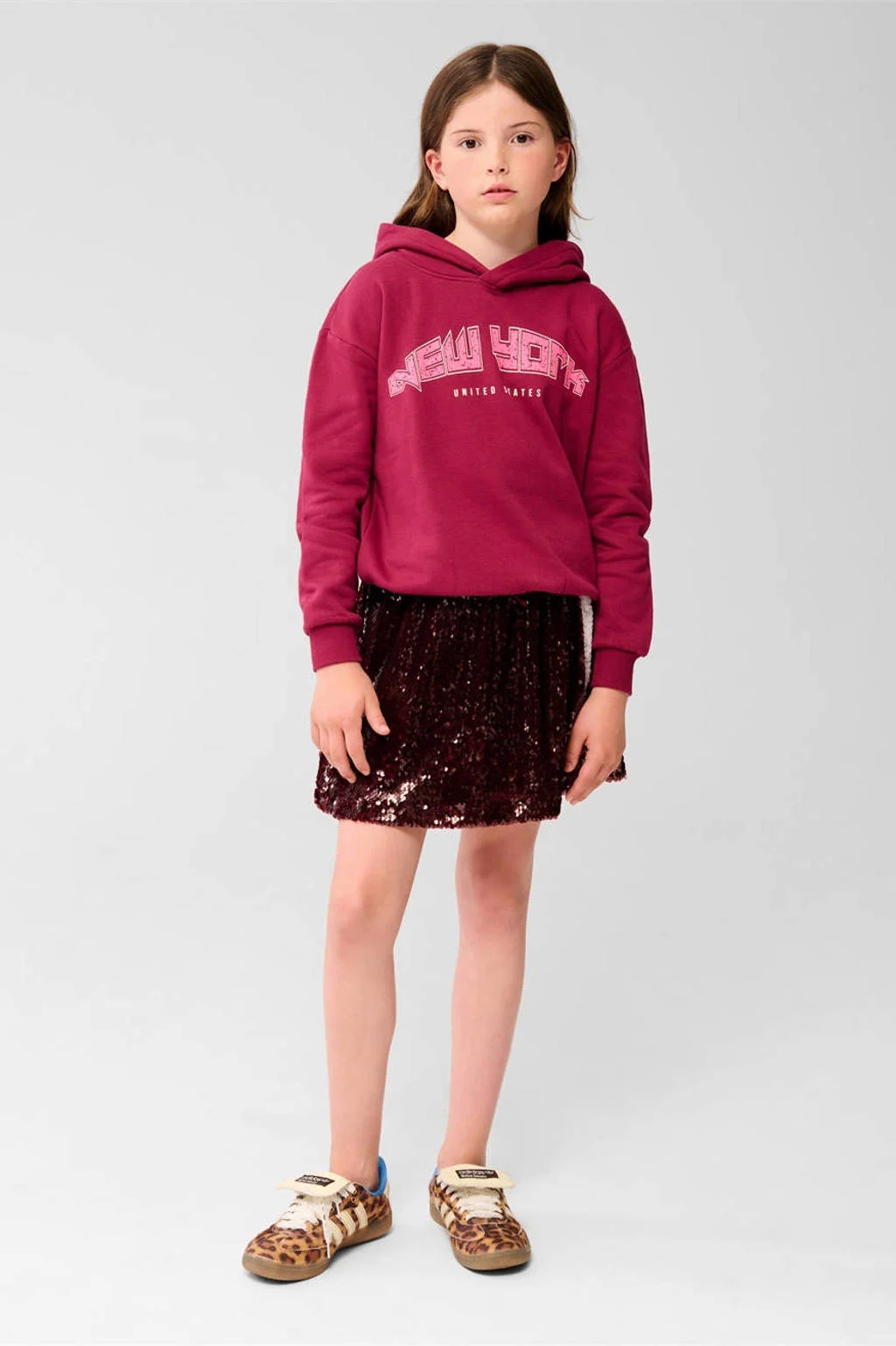 Shoeby hoodie donkerrood