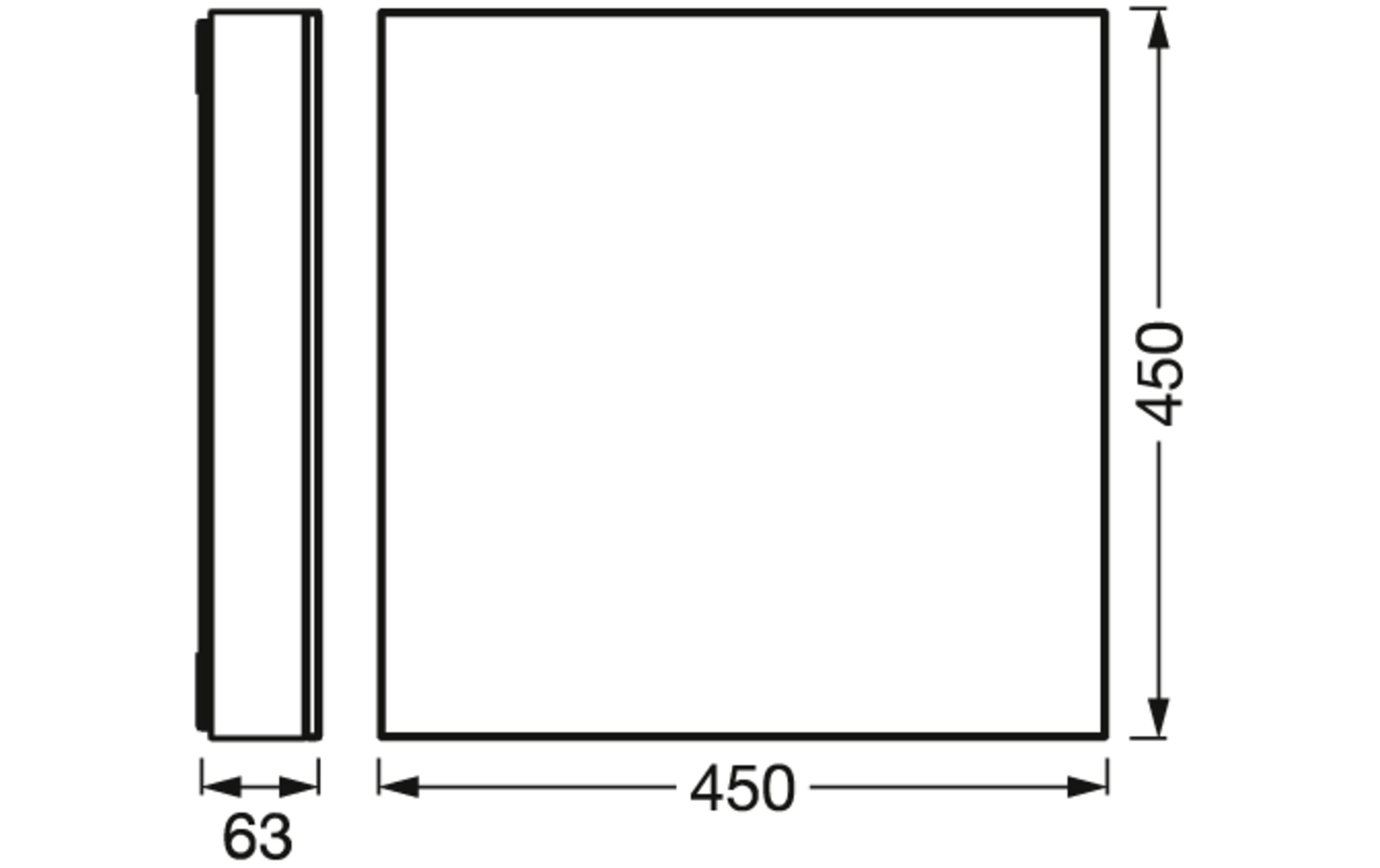LED-Panel Smart+ Planon Sparkle, 45x45 cm, 24.5W, TW, Weiss<br>LED Panelleuchte