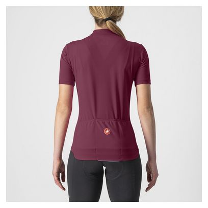Maillot Manches Courtes Femme Castelli Anima 3 Rouge