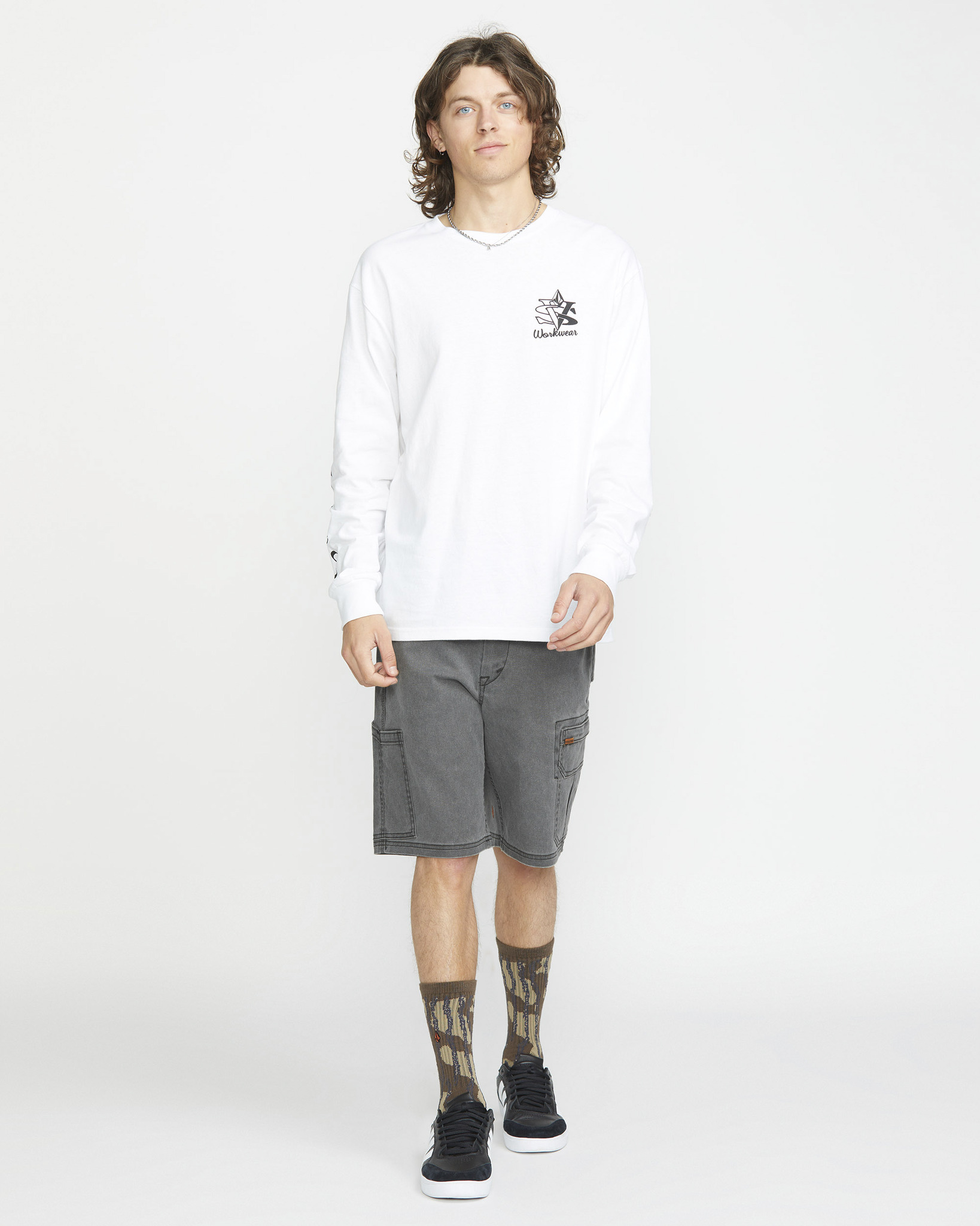Volcom Gage Work Short 21 Stealth