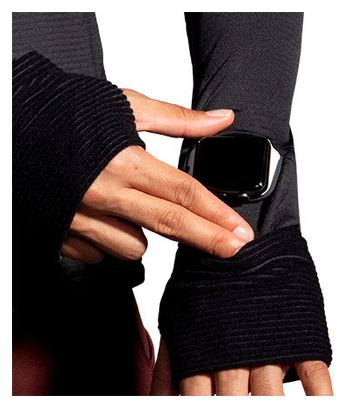 Haut à capuche thermique Brooks Notch Thermal Hoodie 2.0 Noir Femme