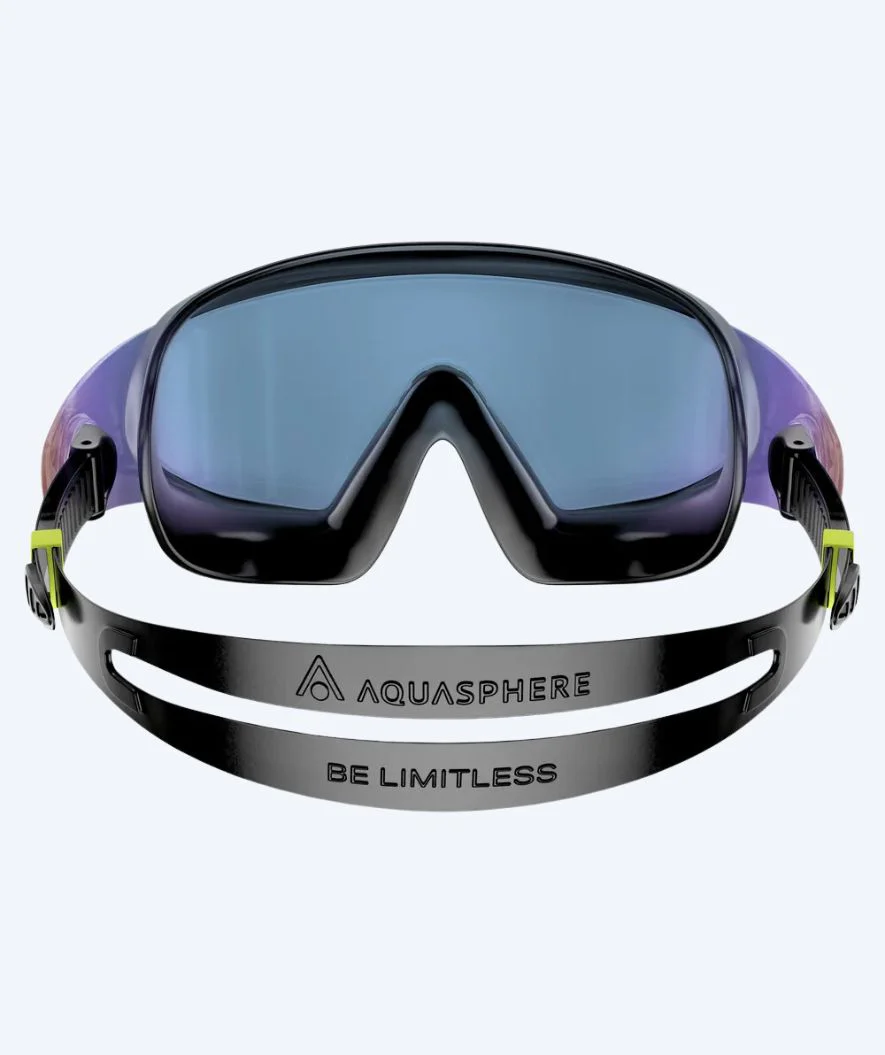 Aquasphere svømmemaske - DEFY. Ultra Indigo - Sort/guld (Mirror linse)