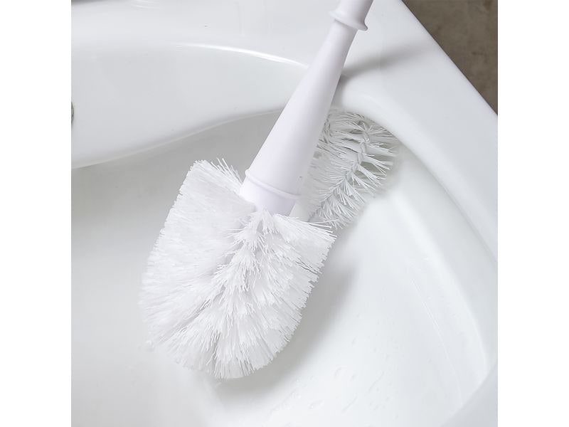 CreaClean WC-Besenhalterung Clarissa Grau/Weiss WC-Garnitur inkl. WC-Bürste