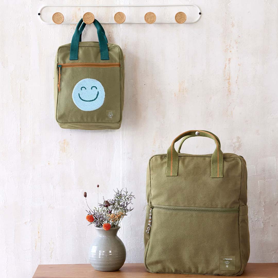 lässig kleuterrugzak small gots olive - 26 cm