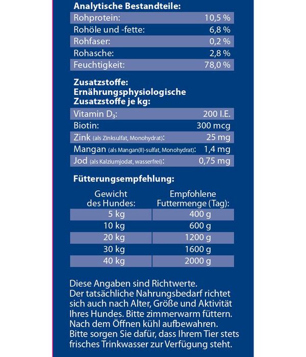 Dehner Lieblinge Nassfutter für Hunde Adult