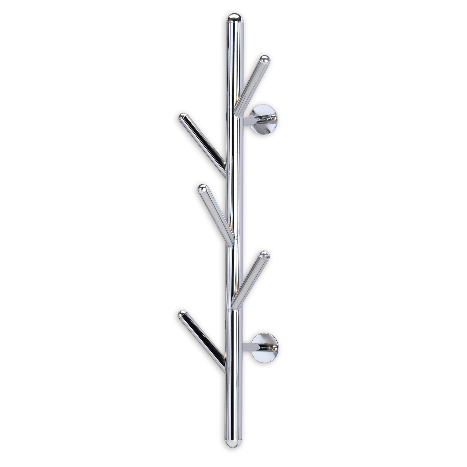 Wandgarderobe - Metall verchromt - 5 Haken