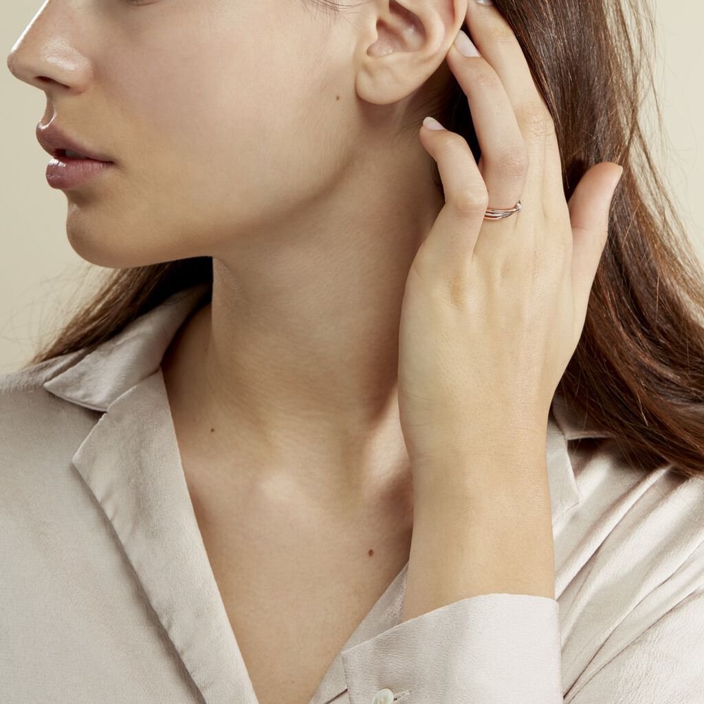 Bague Ruthe Or Bicolore Diamant