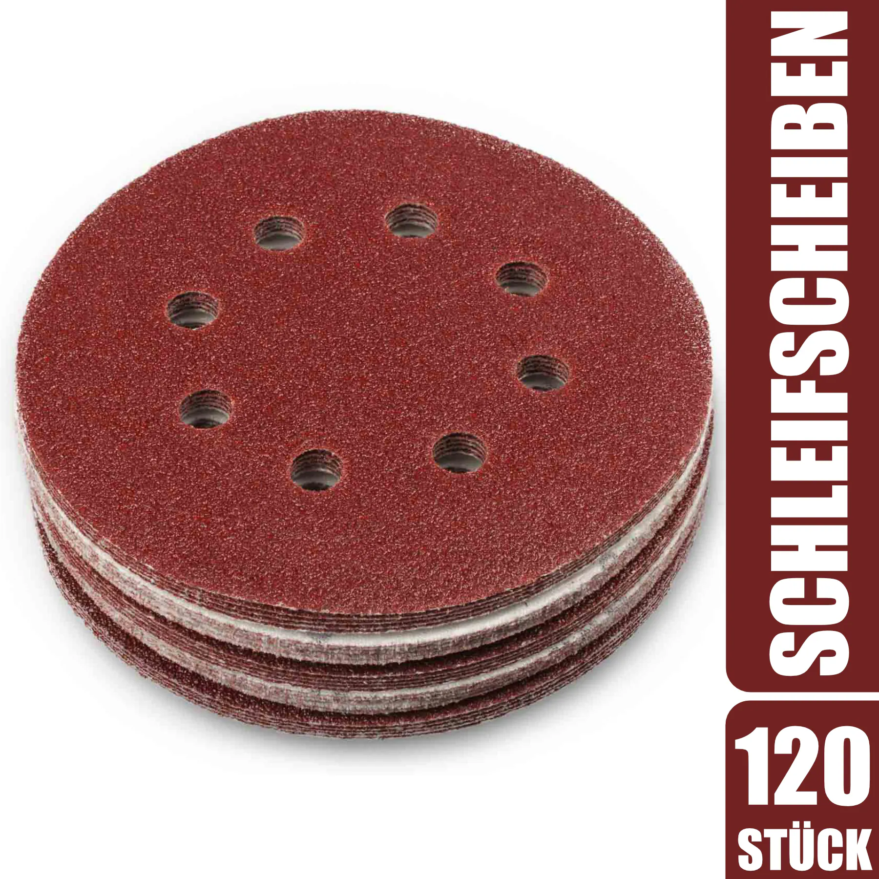 Schleifscheiben 8 Loch, 125 mm