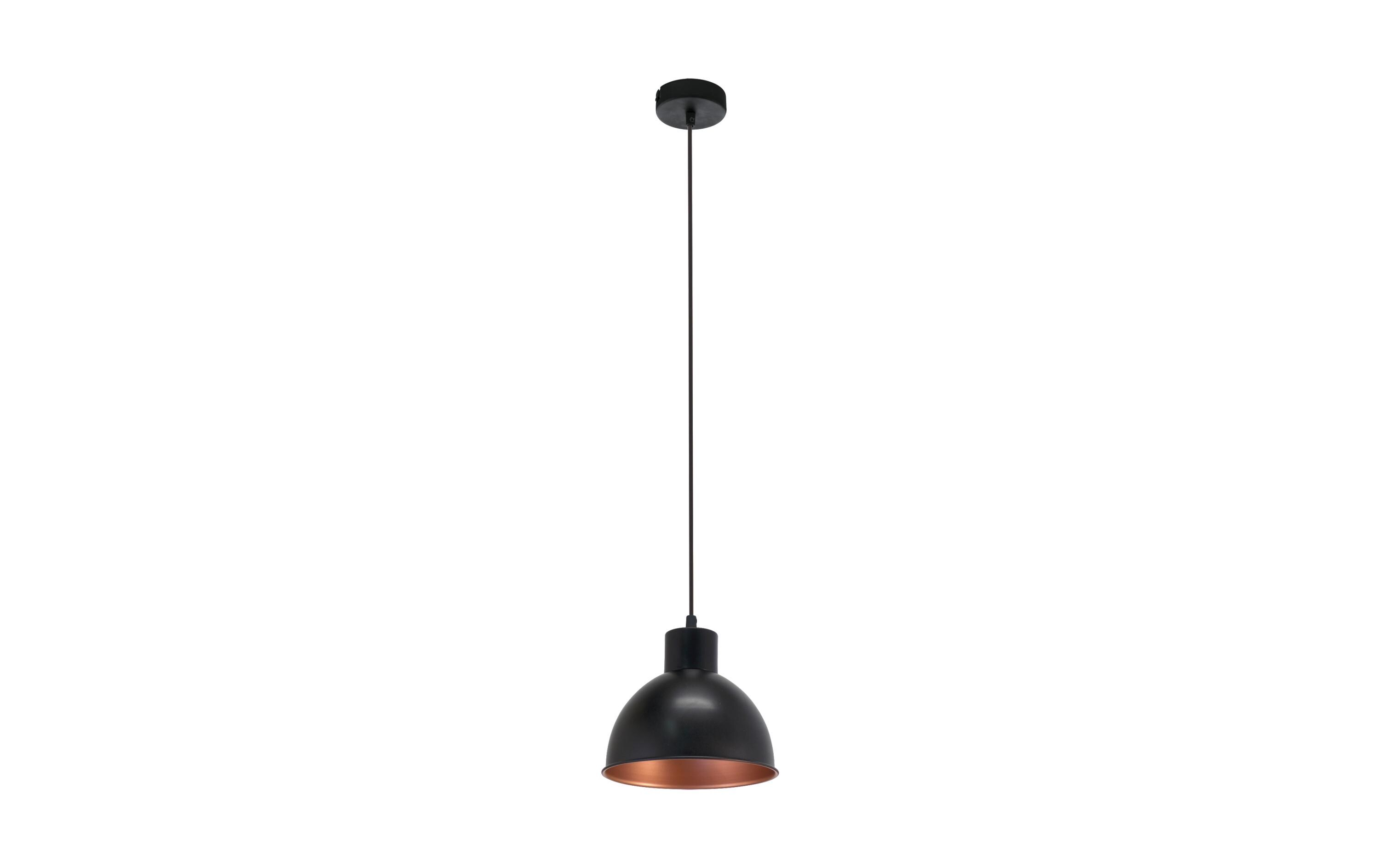 Pendelleuchte TRURO 1 1x E27 SchwarzPendelleuchte, Kupfer/Schwarz