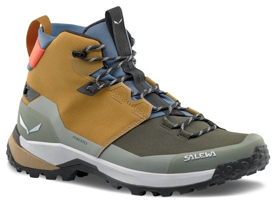 Chaussures de Randonnée Salewa Puez Mid Powertex Marron/Gris