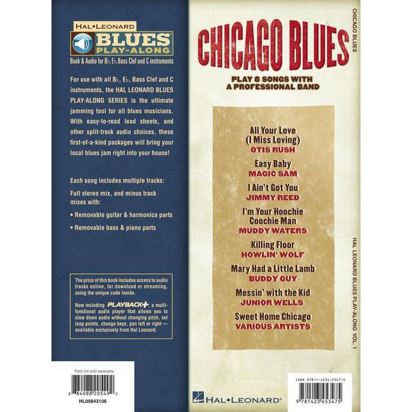 Hal Leonard Blues Play-Along Chicago Blues