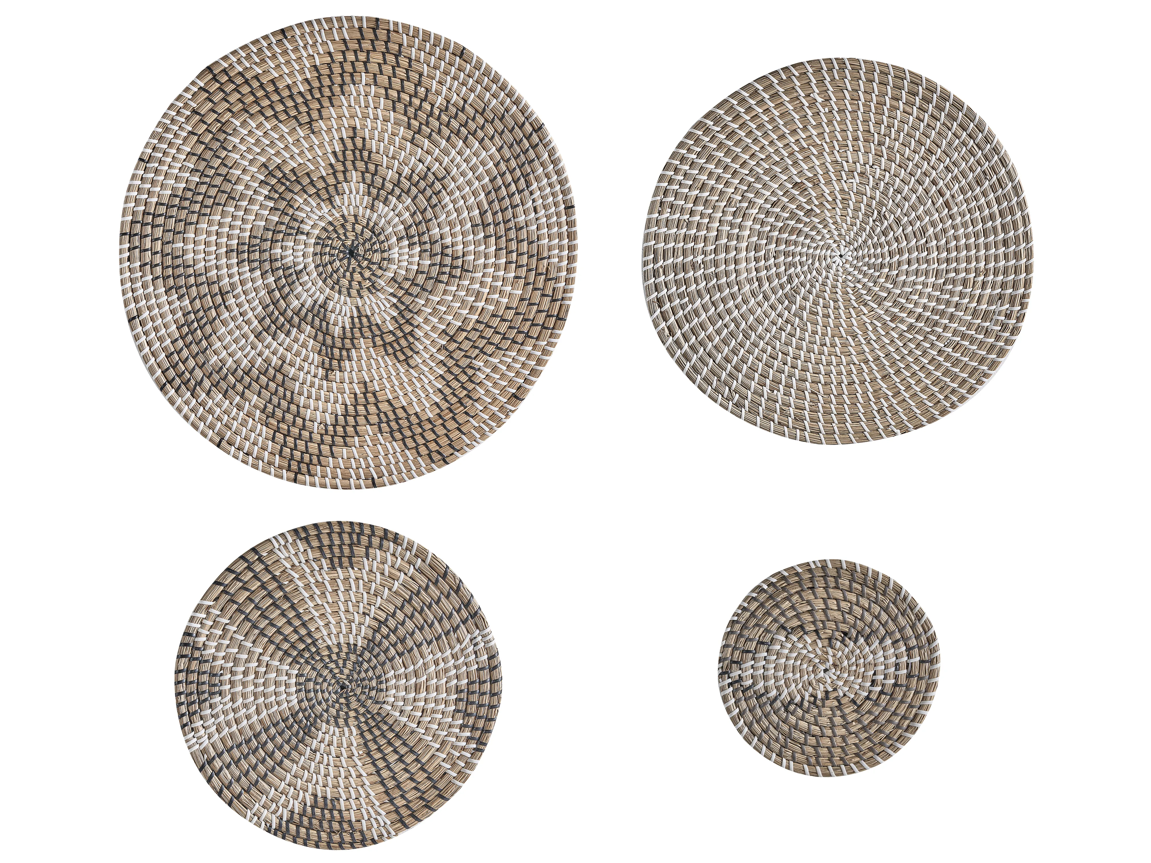 Set van hangende decoraties LAOCAI Zeegras 45/40/30/20 cm Zwart